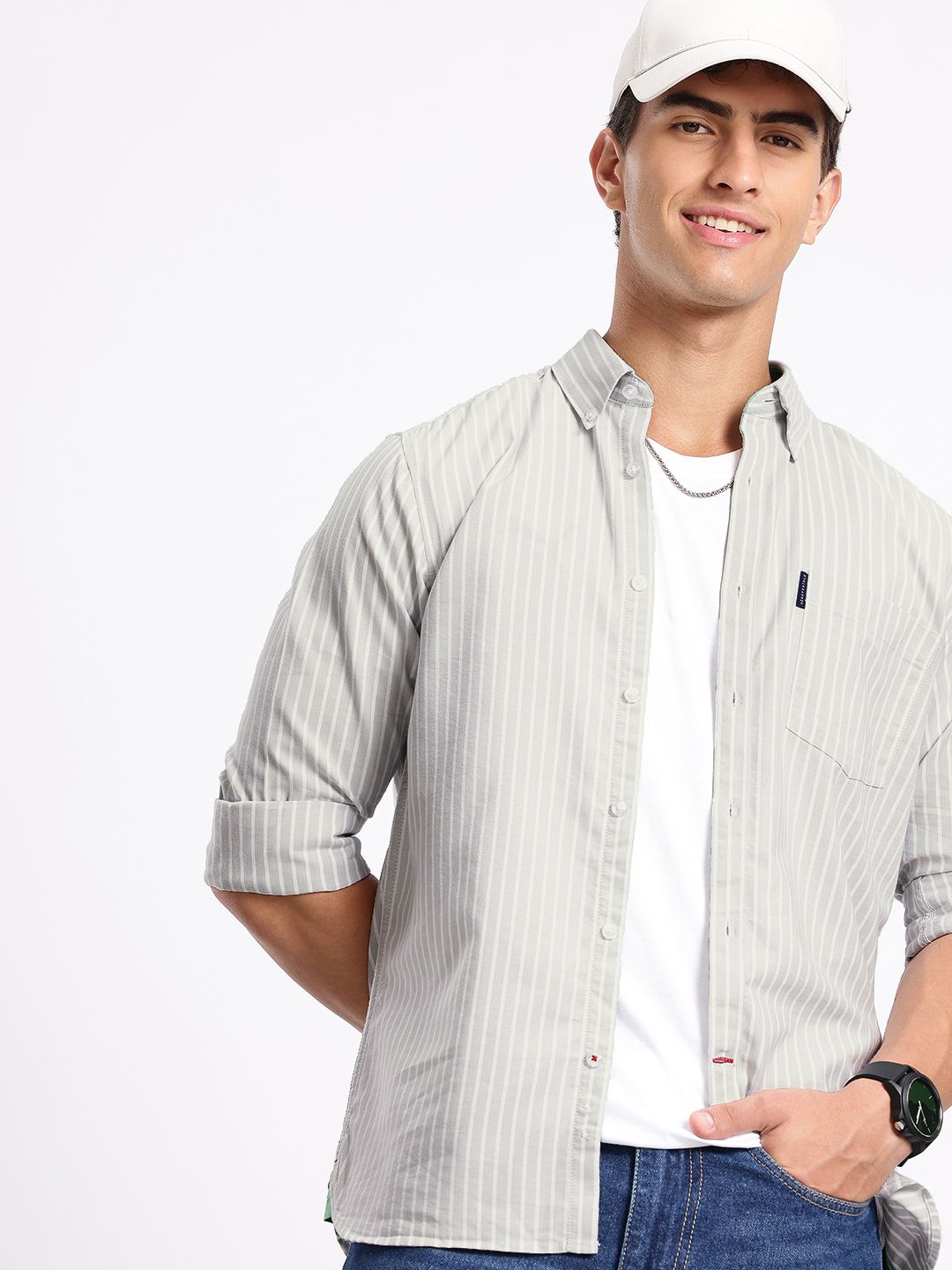 Aeropostale Striped Casual Shirt