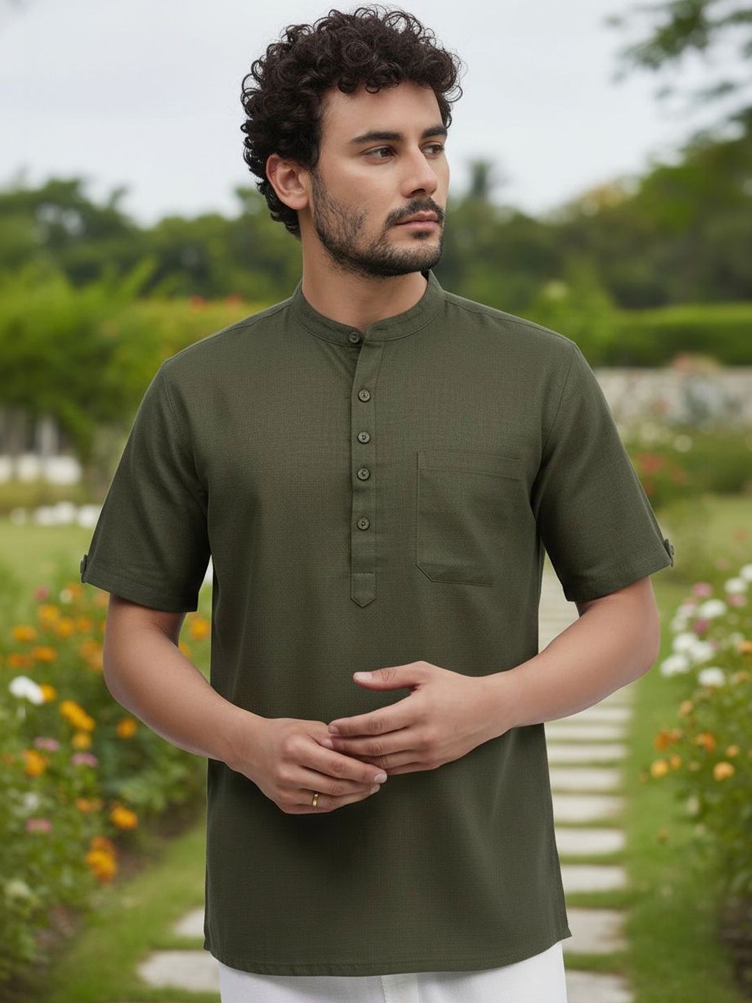 Cot'N Soft Men Thread Work Kurta