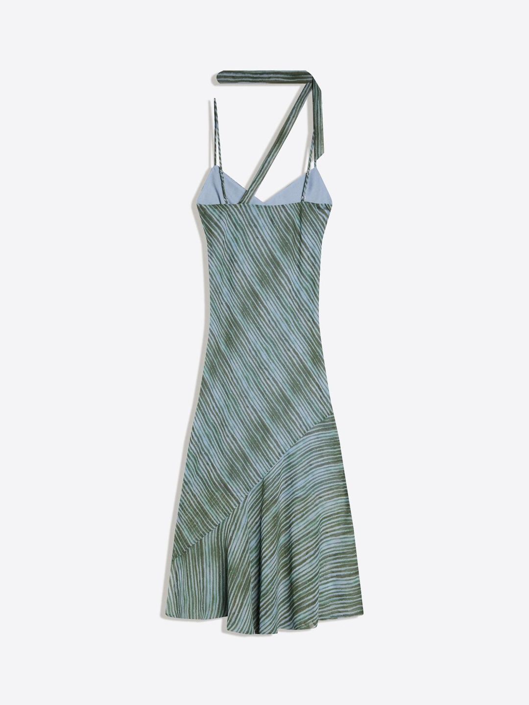 Scarf chiffon midi dress