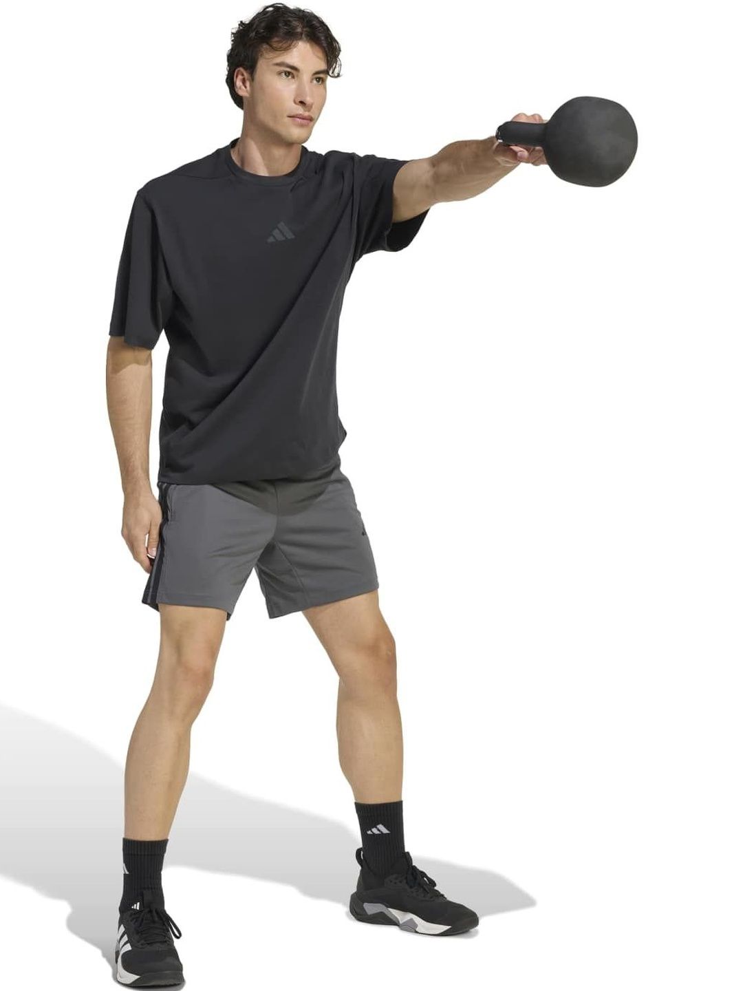 ADIDAS ADIDAS Workout Essentials Base 3-stripes Pique Men Above Knee Sports Shorts
