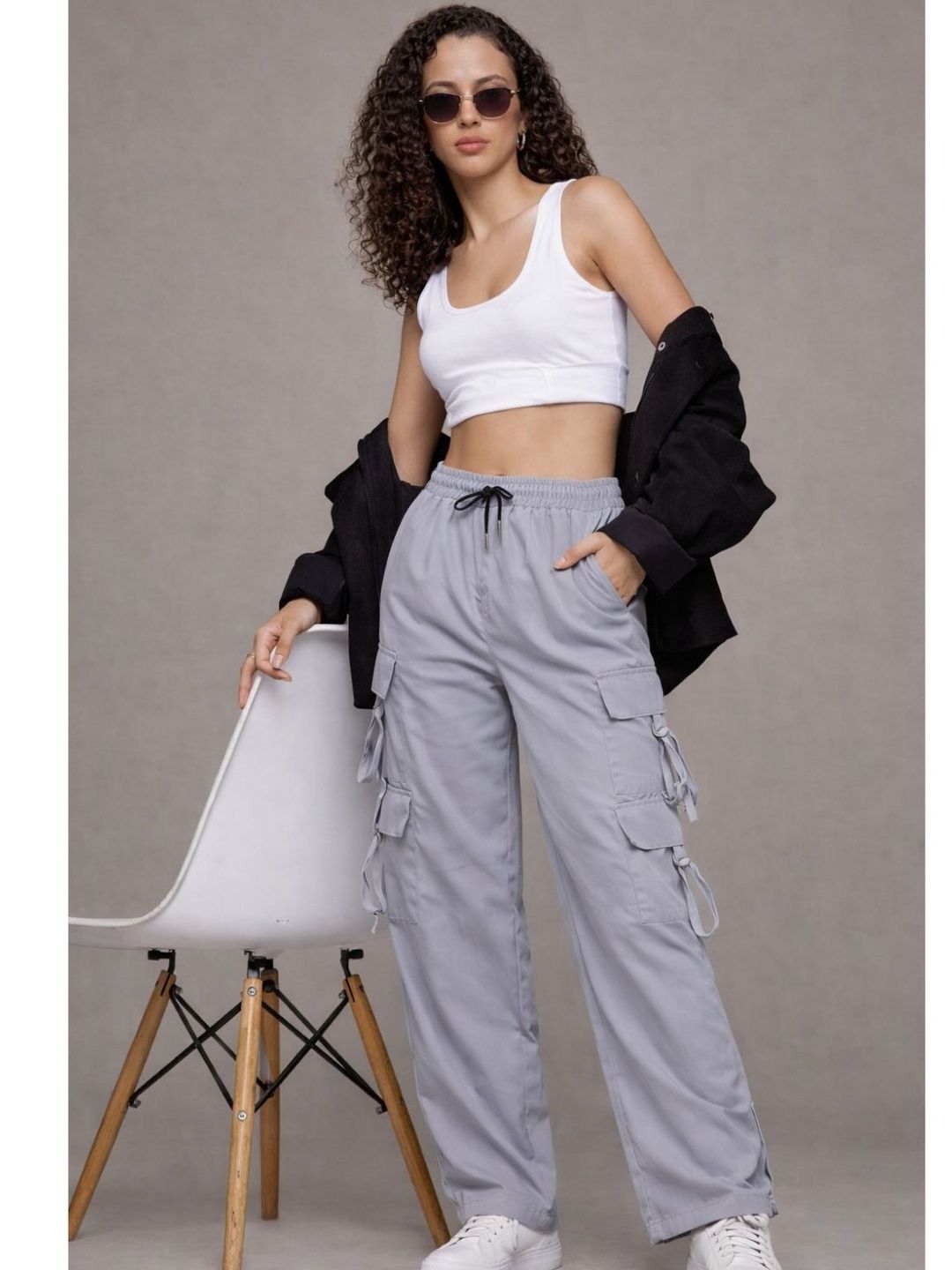 R.Code by The Roadster Life Co. Women Cargos Trousers