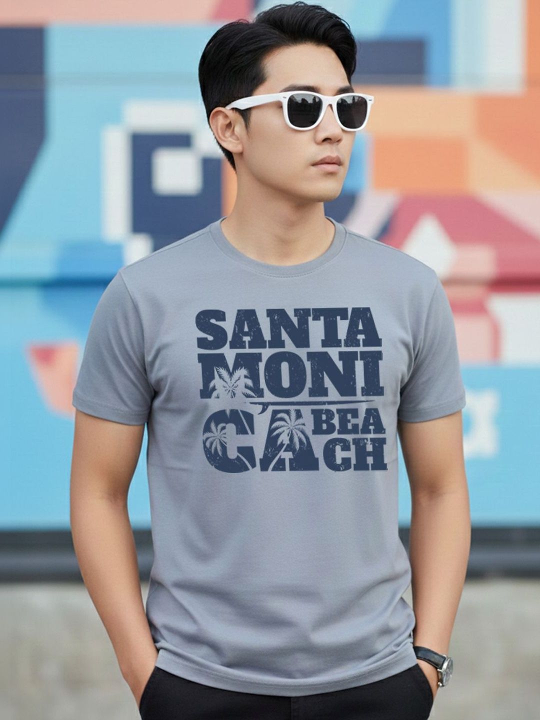 Greylongg Men Typography Printed T-shirt