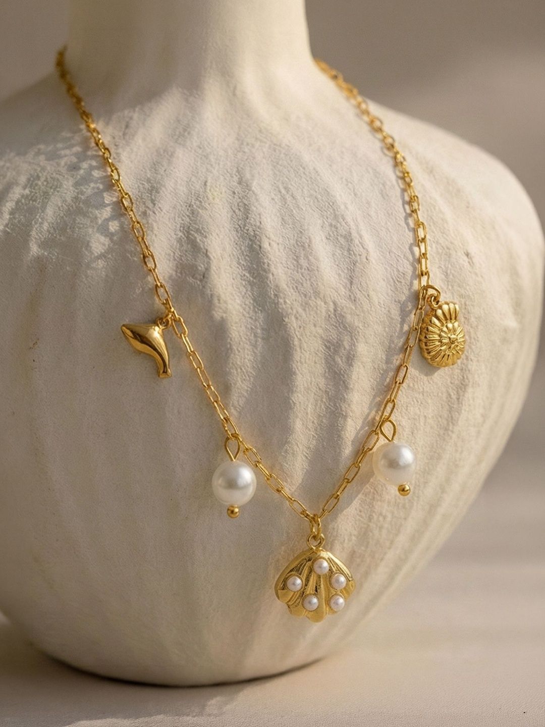 Women Necklace and Chains PALMONAS Gold-Plated Layered Necklace