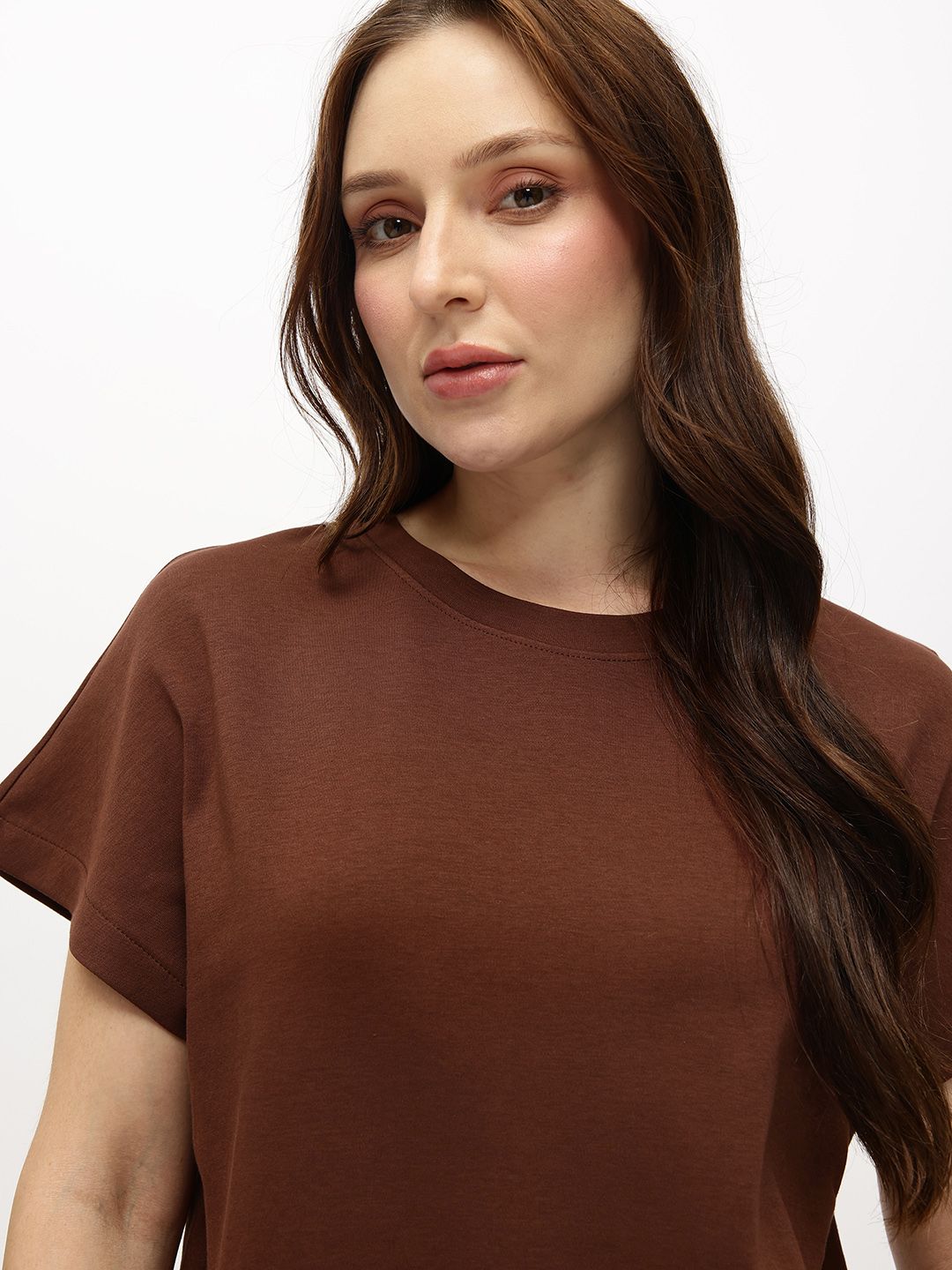 Extended Sleeves Pure Cotton T-shirt