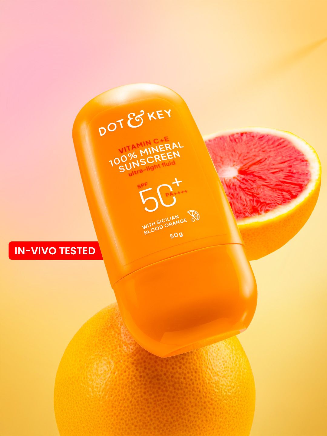 DOT & KEY Dot & Key Vitamin C + E 100% Mineral Sunscreen In-Vivo Tested SPF 50+ PA++++ No White Cast