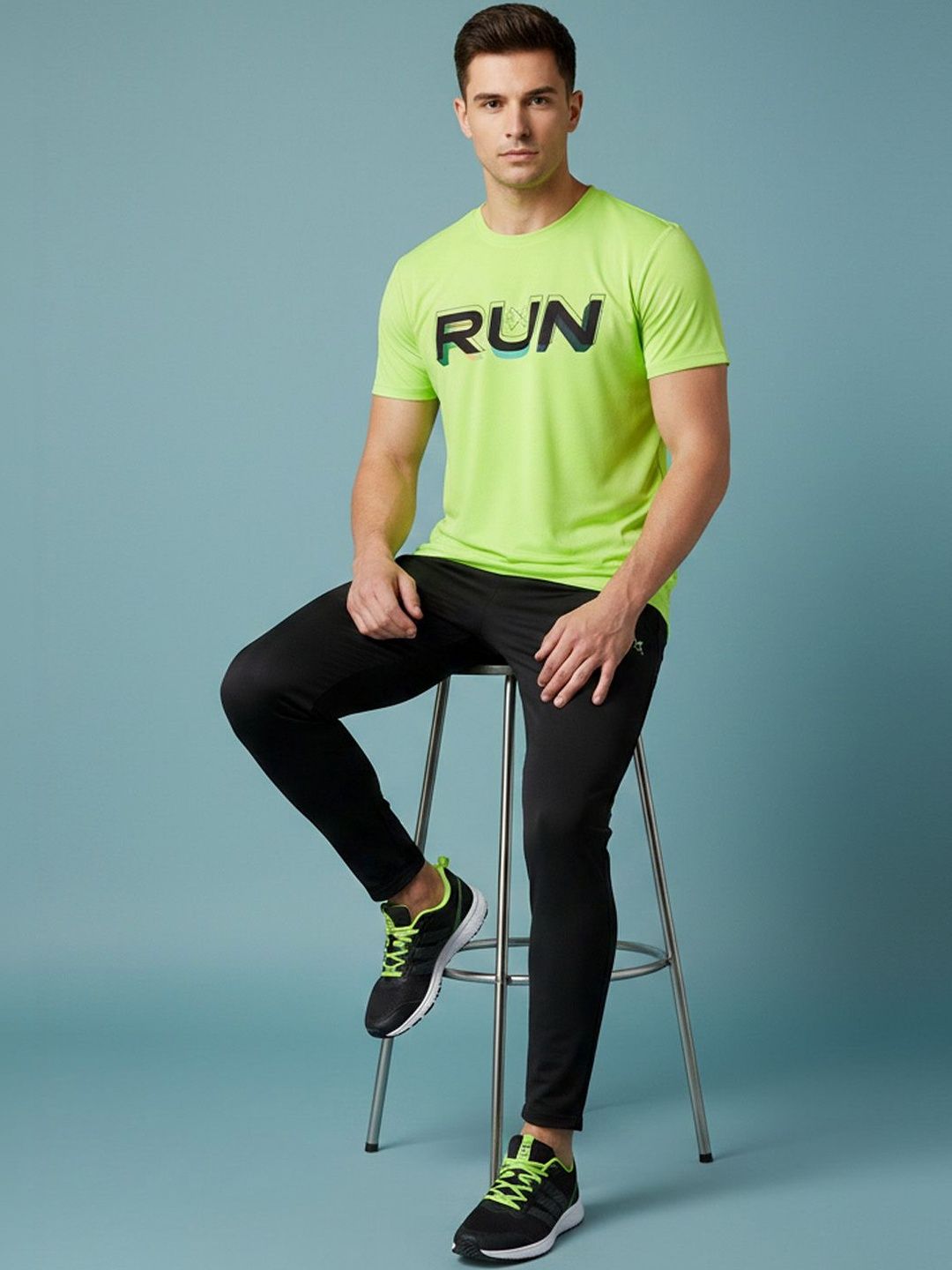 HRX by Hrithik Roshan Typography Printed T-shirt