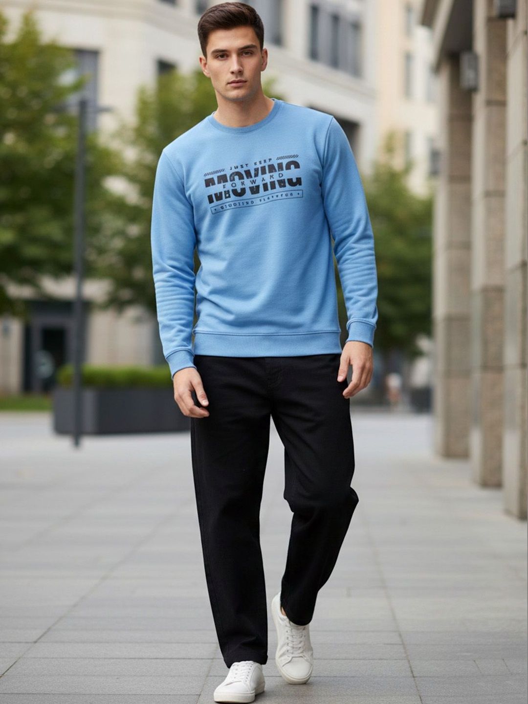 ST Trends Men Typography Printed T-shirt
