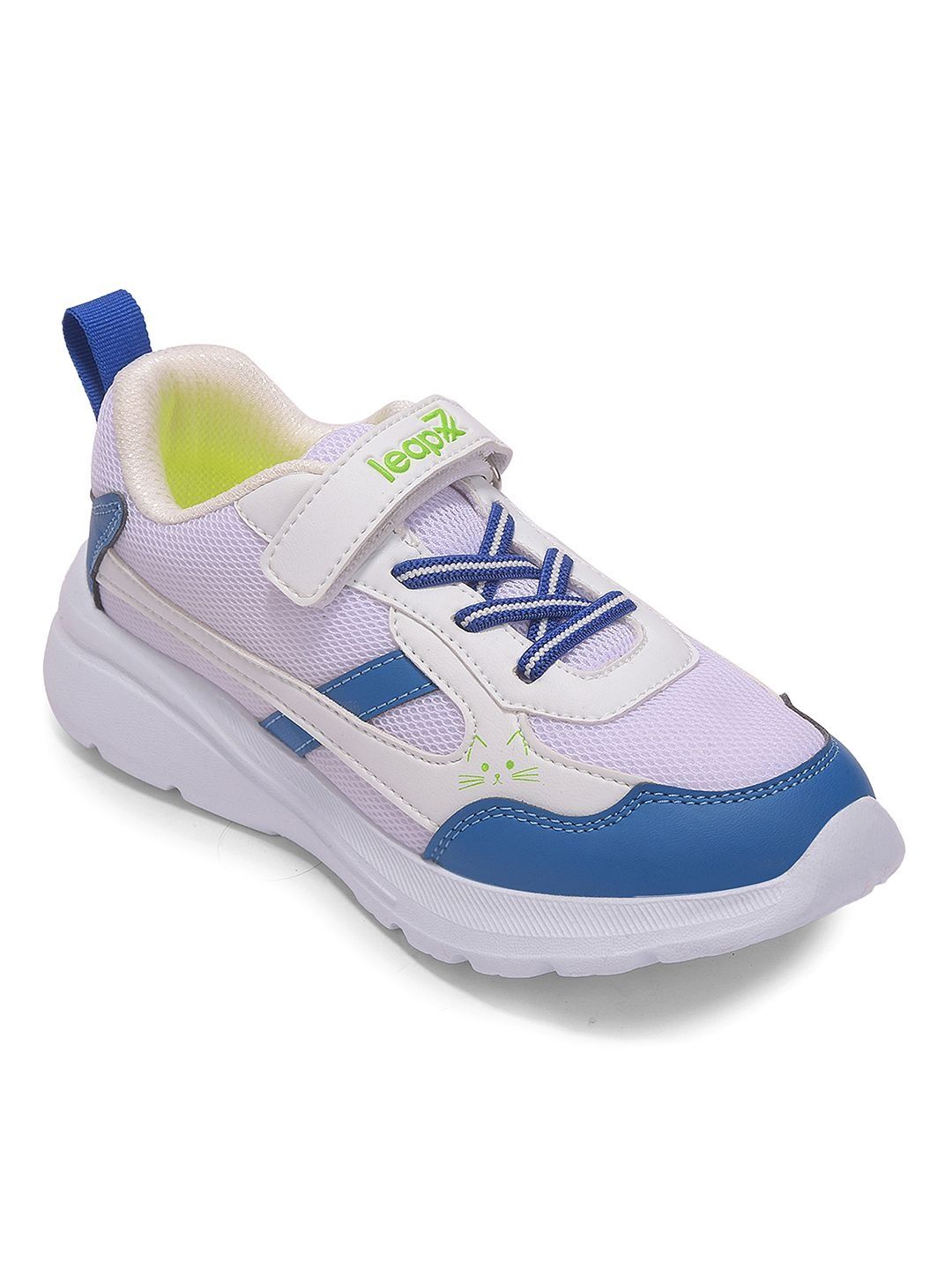 Liberty Liberty LEAP7X Kids White Memory Foam Lace-Up Sports Shoes
