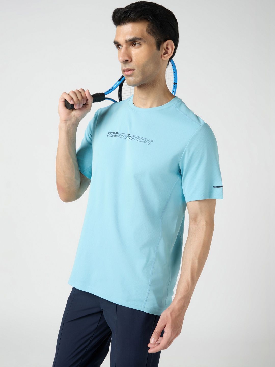 Technosport Typography Printed T-shirt