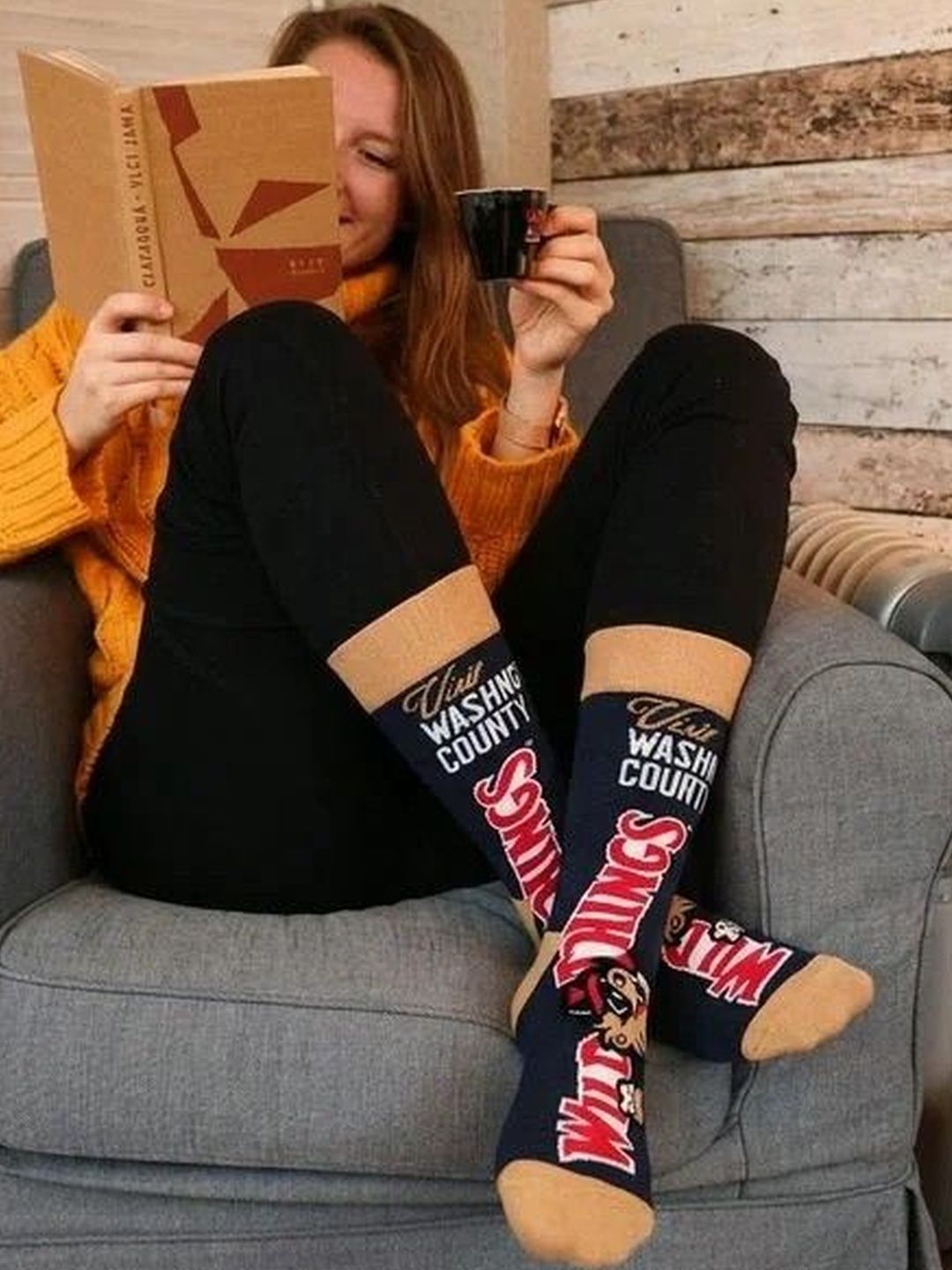 JUMPLINGS Men Patterned Calf Length Socks
