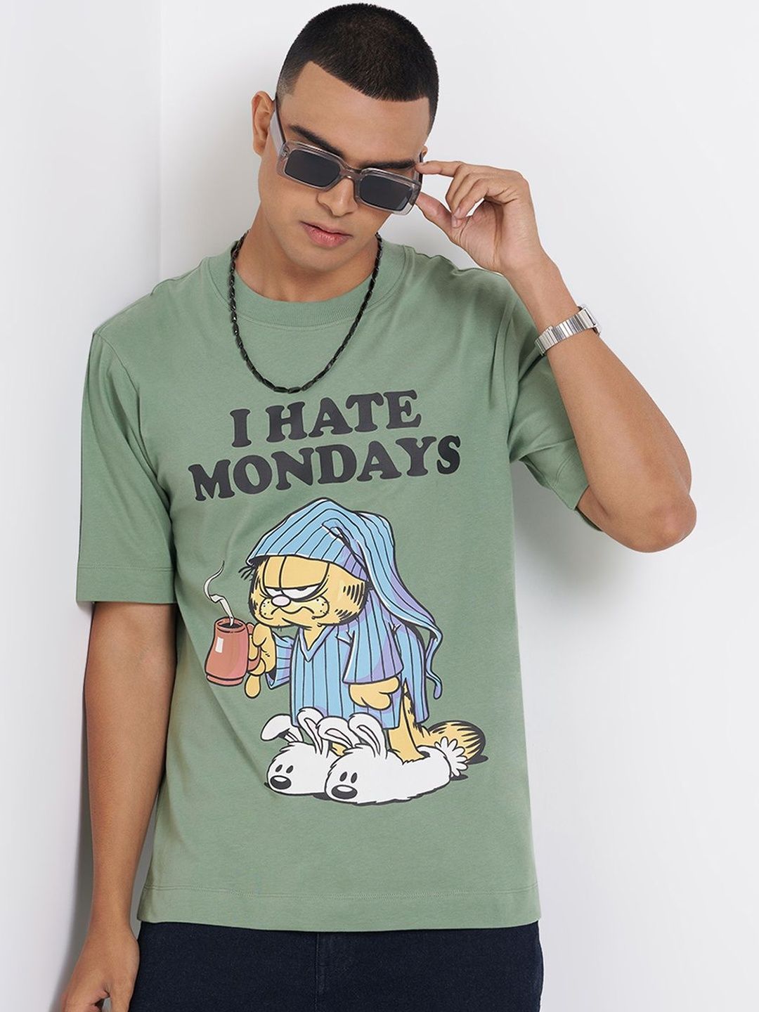 SF JEANS by Pantaloons Men Garfield Printed T-shirt