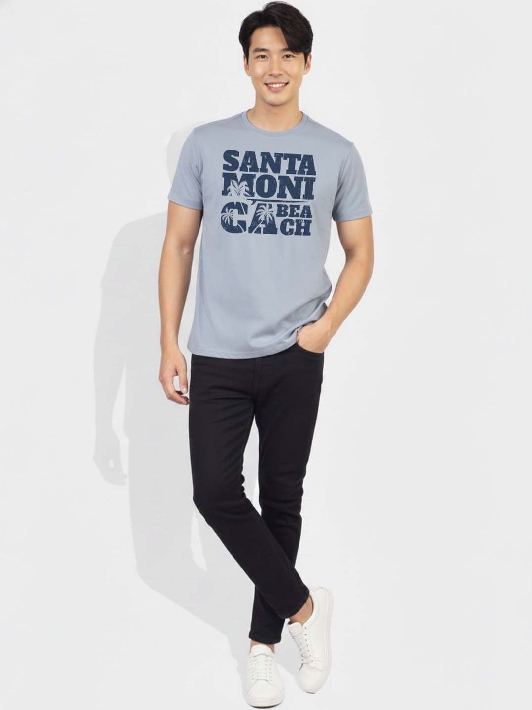 Greylongg Men Typography Printed T-shirt
