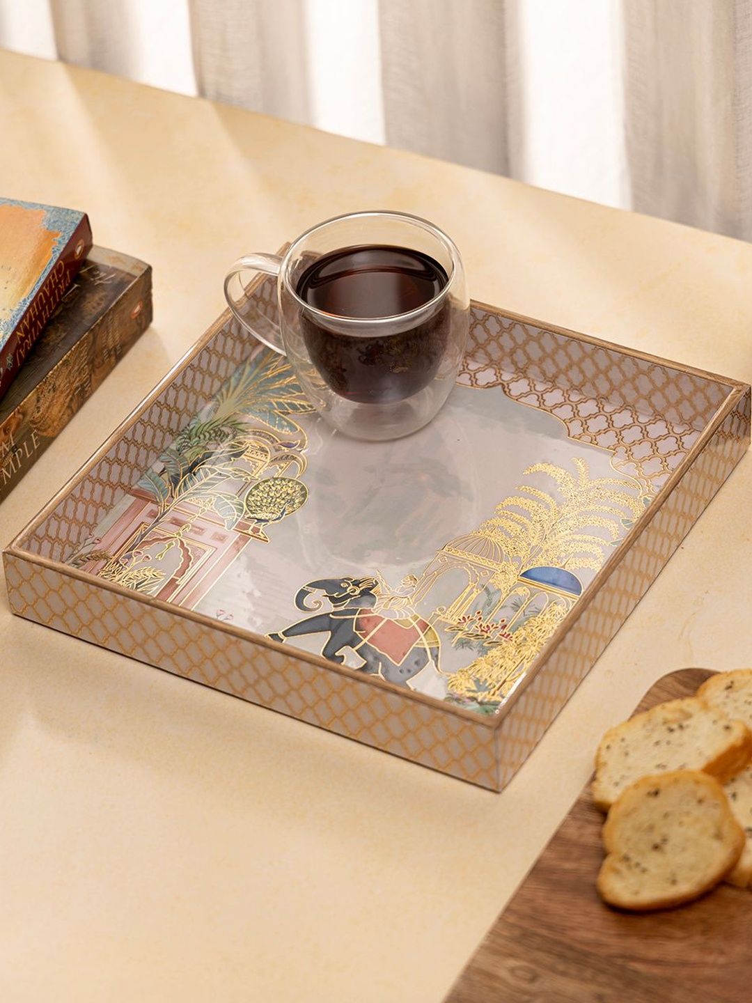 DULI 2026 MDF 1 Pieces Smooth Surface Serving Tray