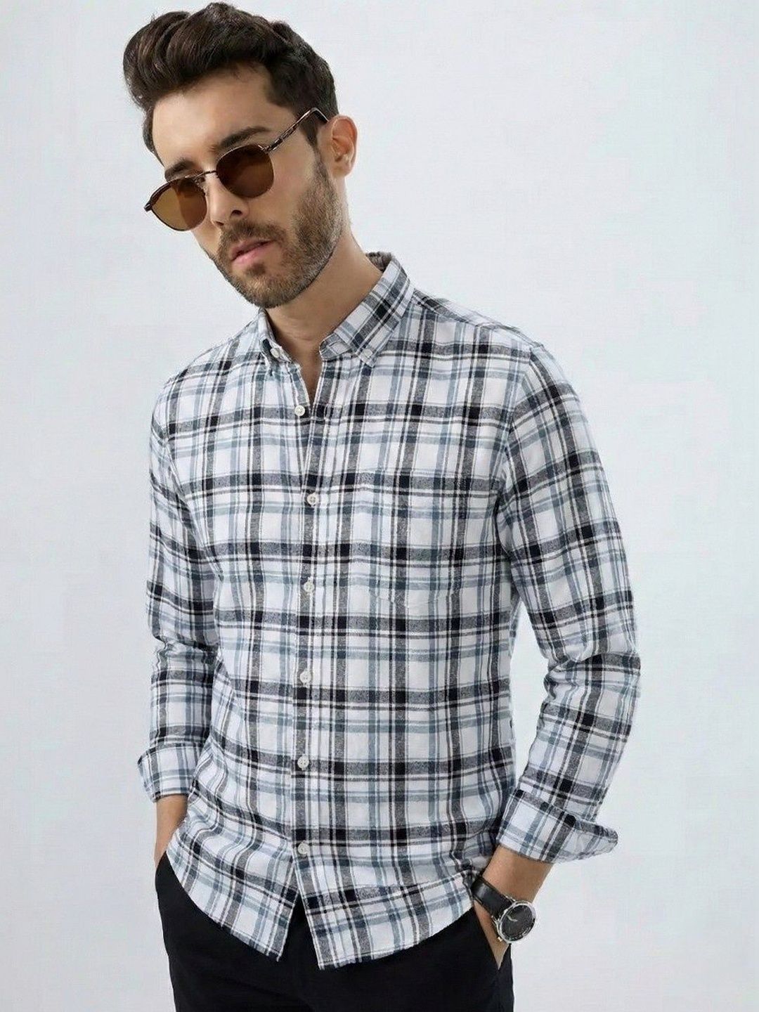 OQUENT Men Checked Casual Cotton Shirt Offers & Cashback