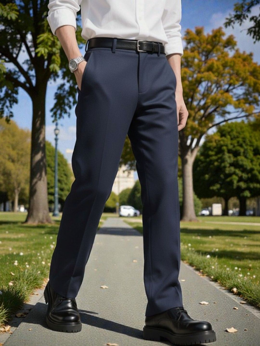 Next One Men Easy Wash Trousers