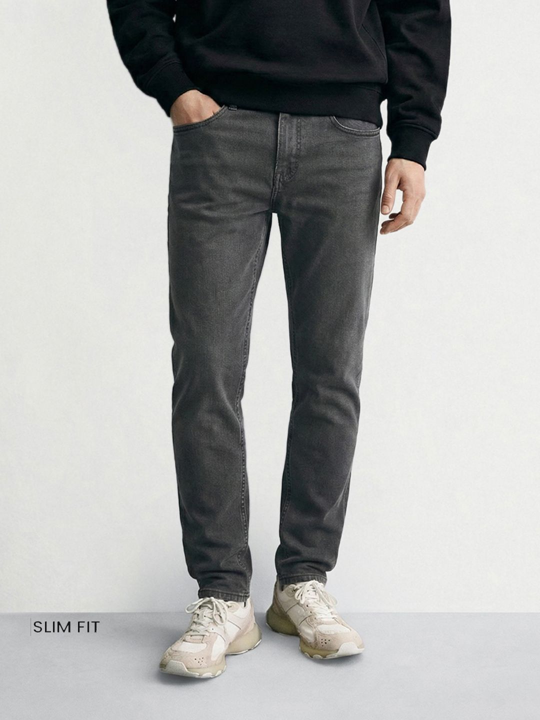 The Indian Garage Co Men Slim Fit Mid-Rise Stretchable Jeans