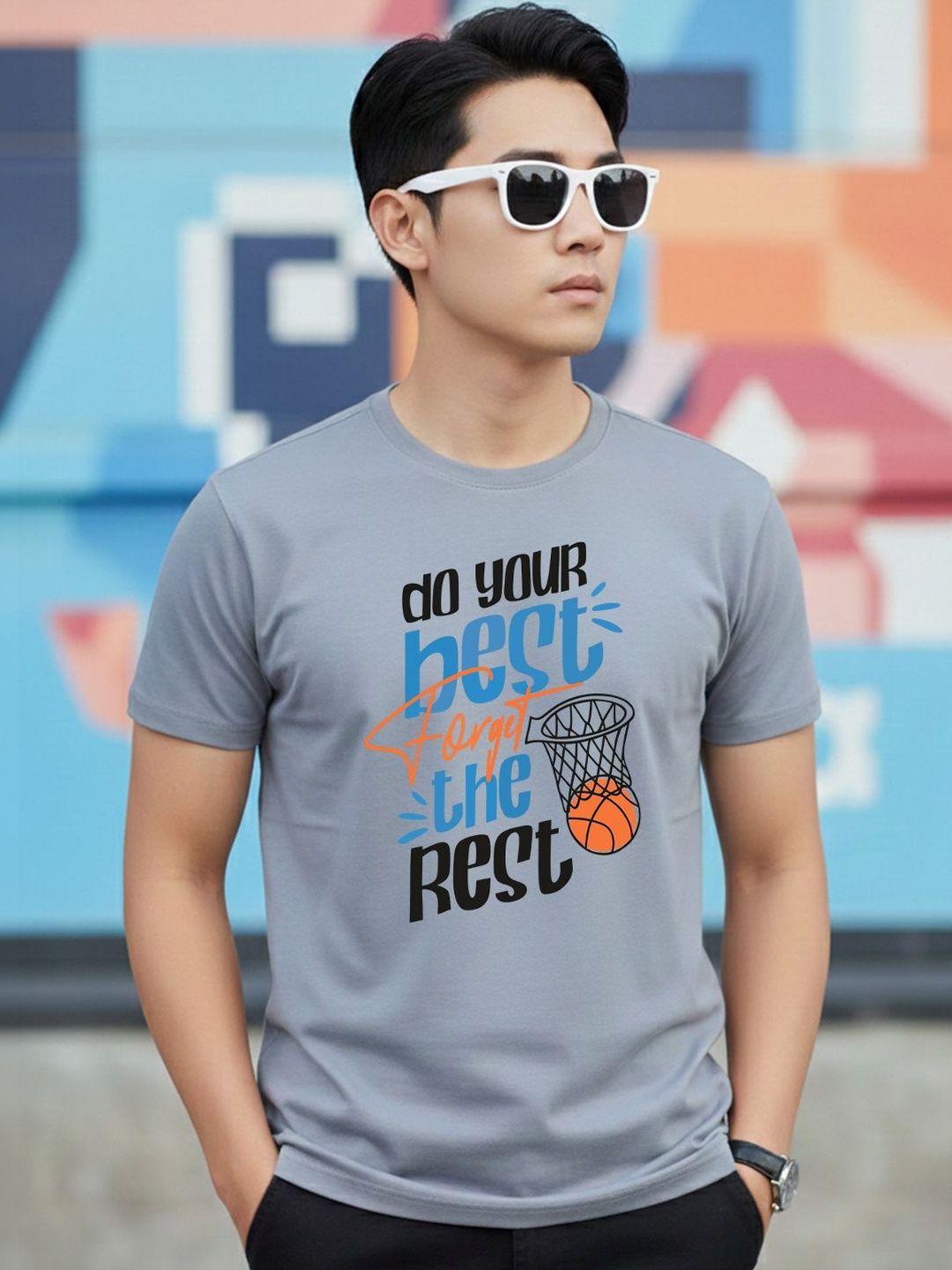 Greylongg Men Printed T-shirt