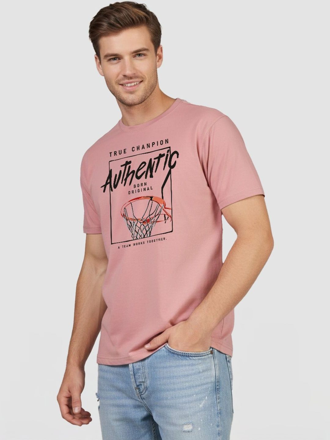 Greylongg Men Printed T-shirt