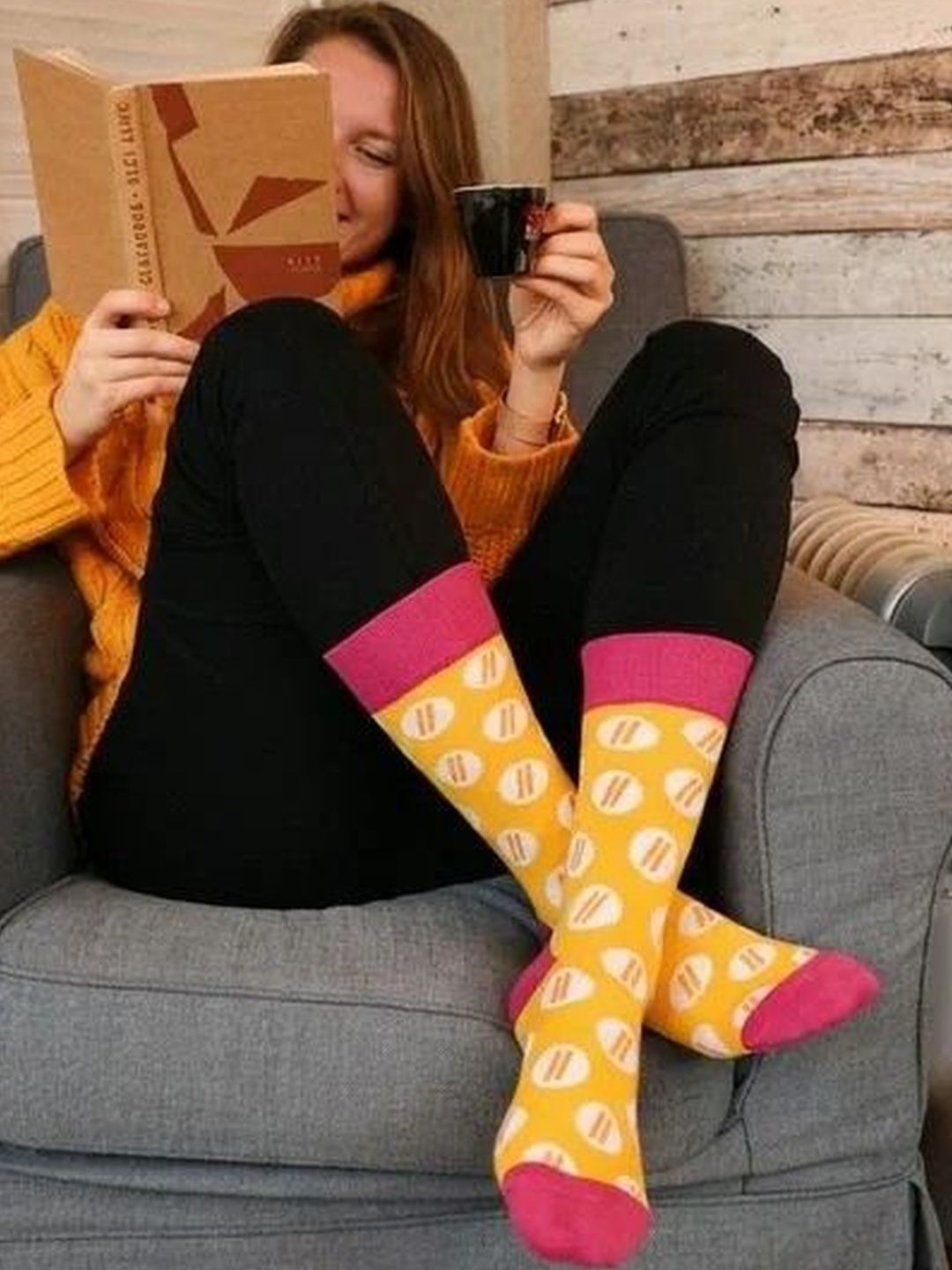 JUMPLINGS Men Cotton Patterned Calf Length Socks