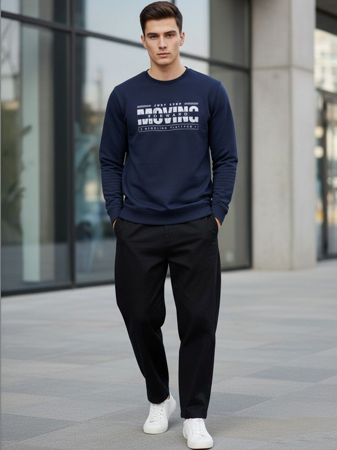 ST Trends Men Typography Printed T-shirt