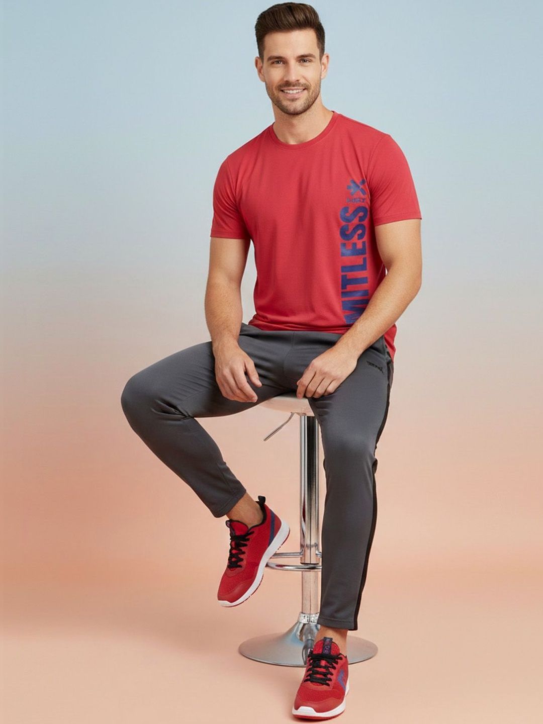 HRX by Hrithik Roshan Printed Round Neck T-shirt