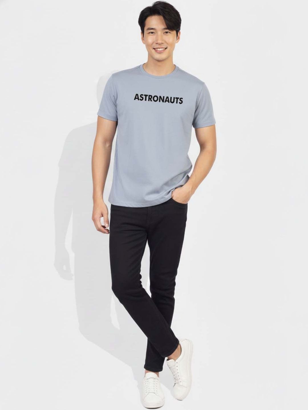 Greylongg Men Typography Printed T-shirt