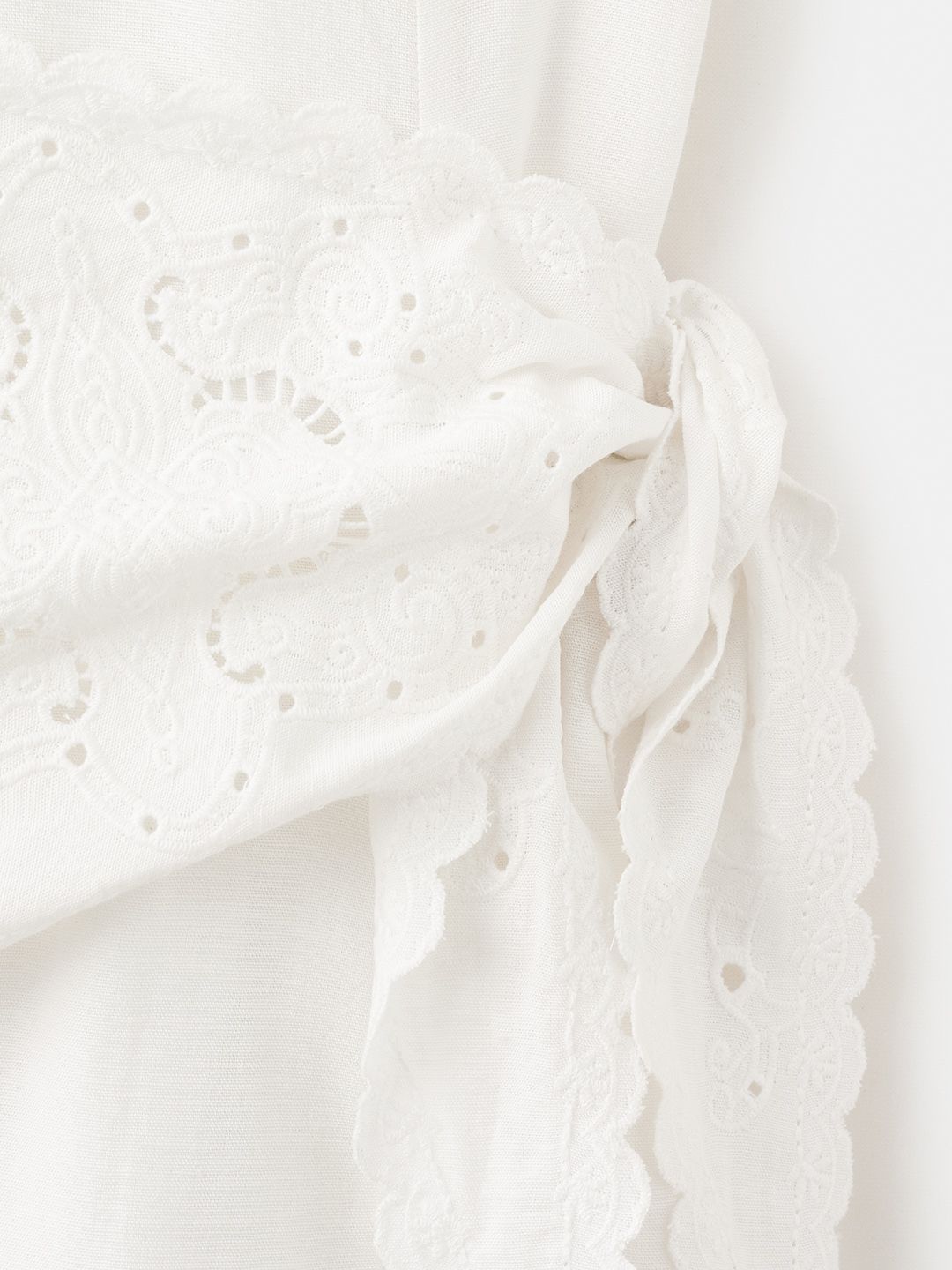 Tie-Ups Schiffli Embroidery A-Line Midi Dress