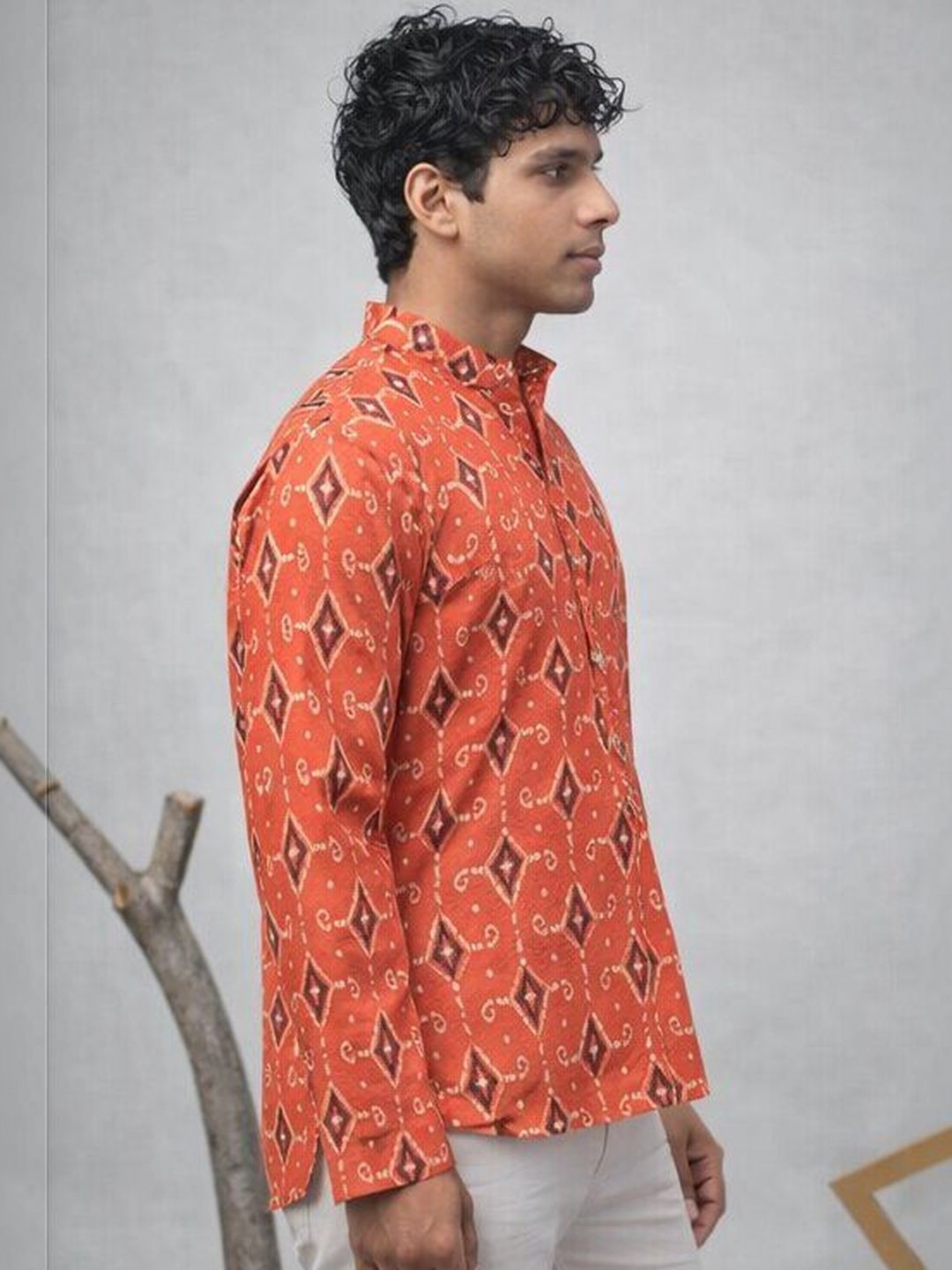 Rawayi Men Ethnic Motifs Printed Kurta