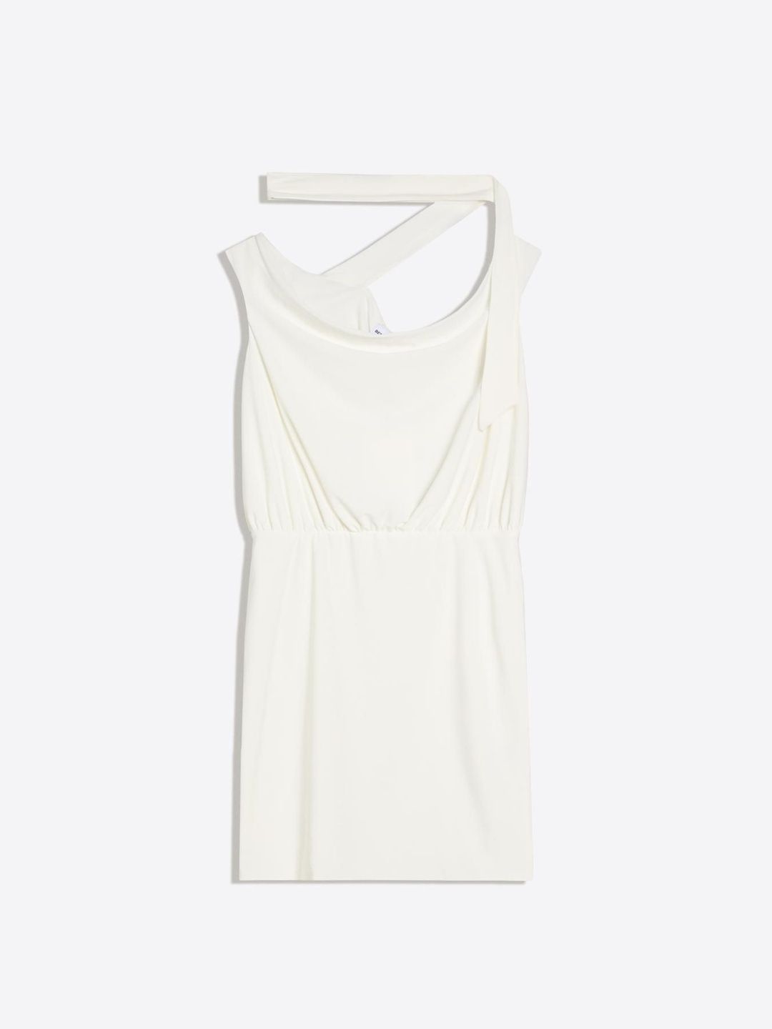 Bardot scarf mini dress