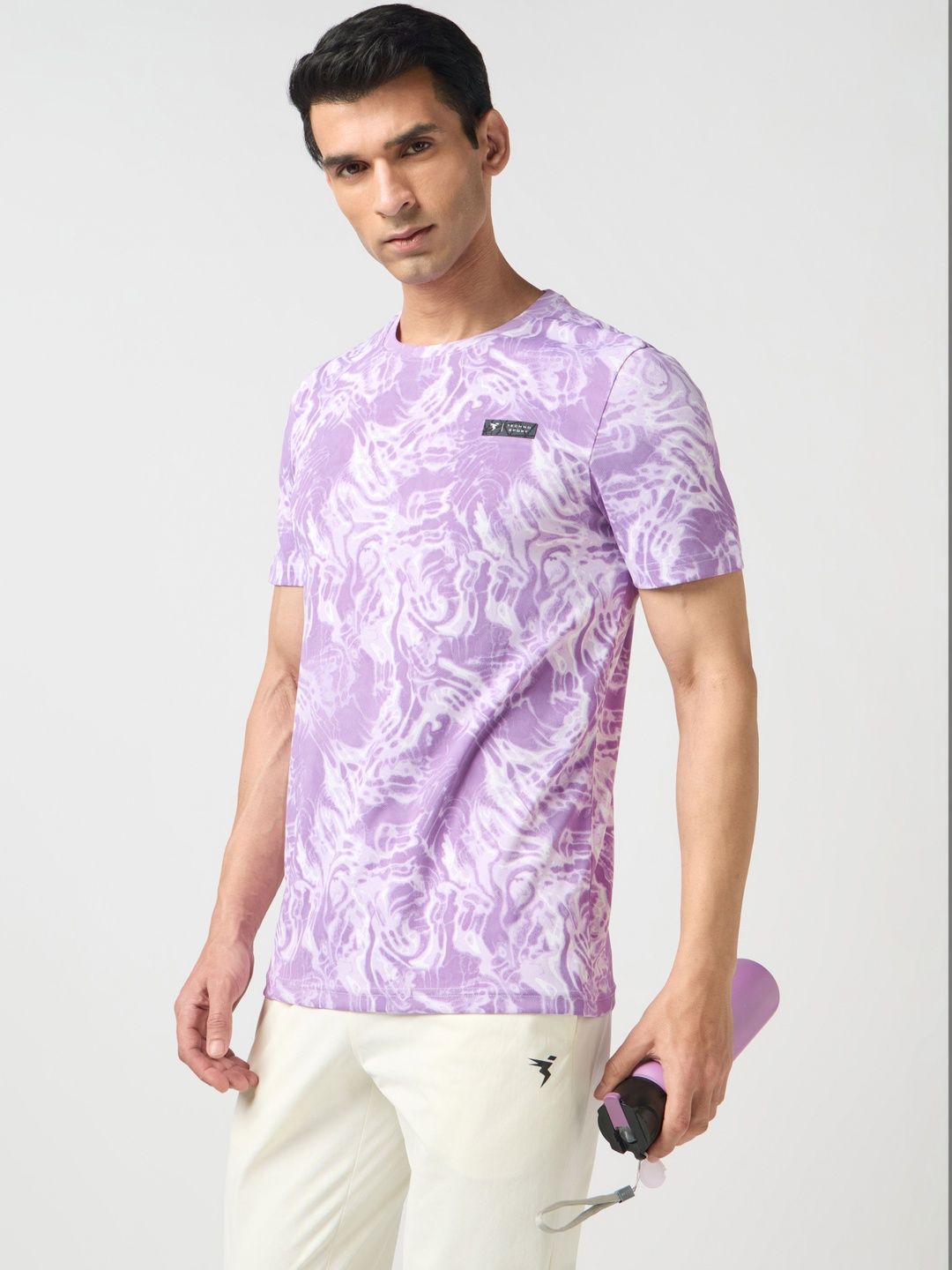Technosport Men Tie and Dye Dyed Slim Fit T-shirt