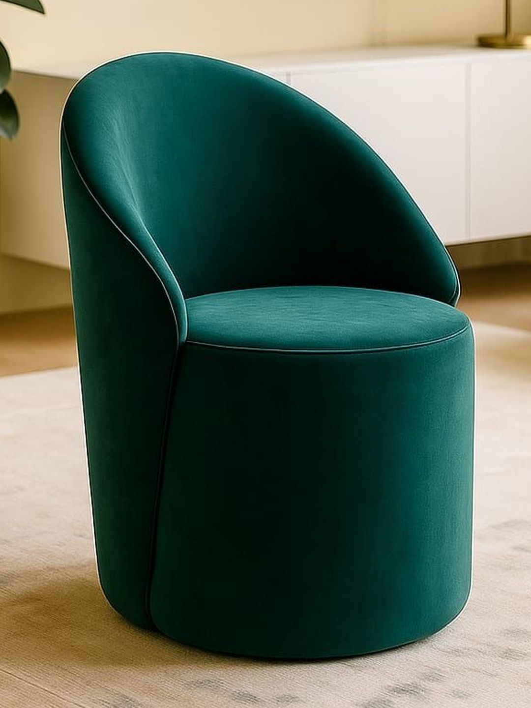 JAICO Green Round Ottomans