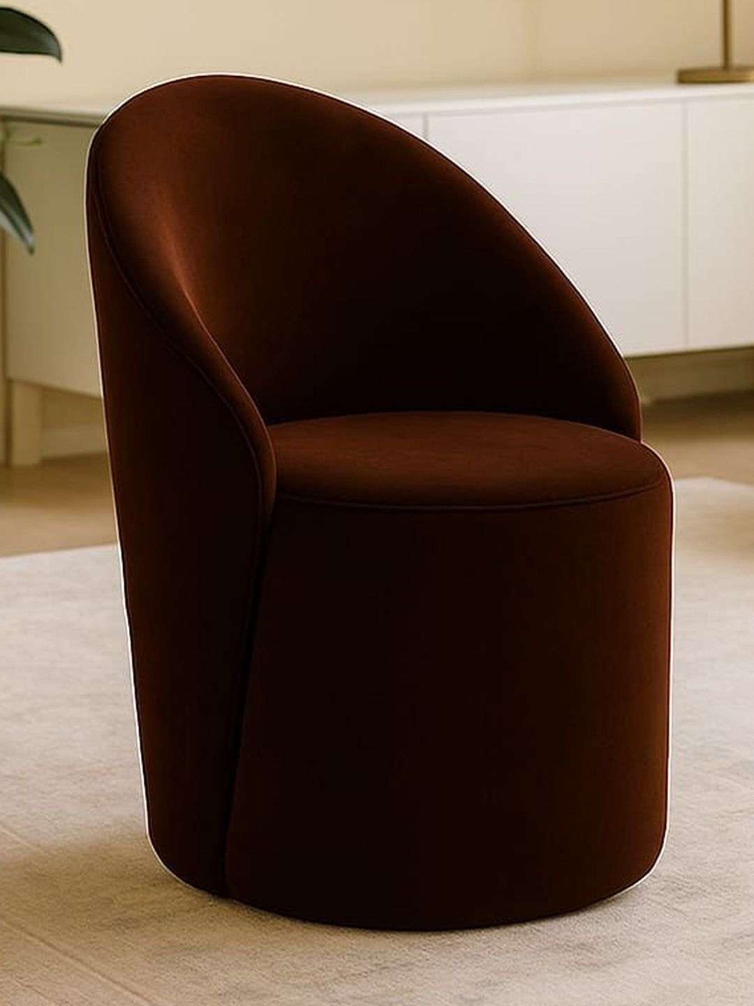 JAICO Brown Round Ottomans