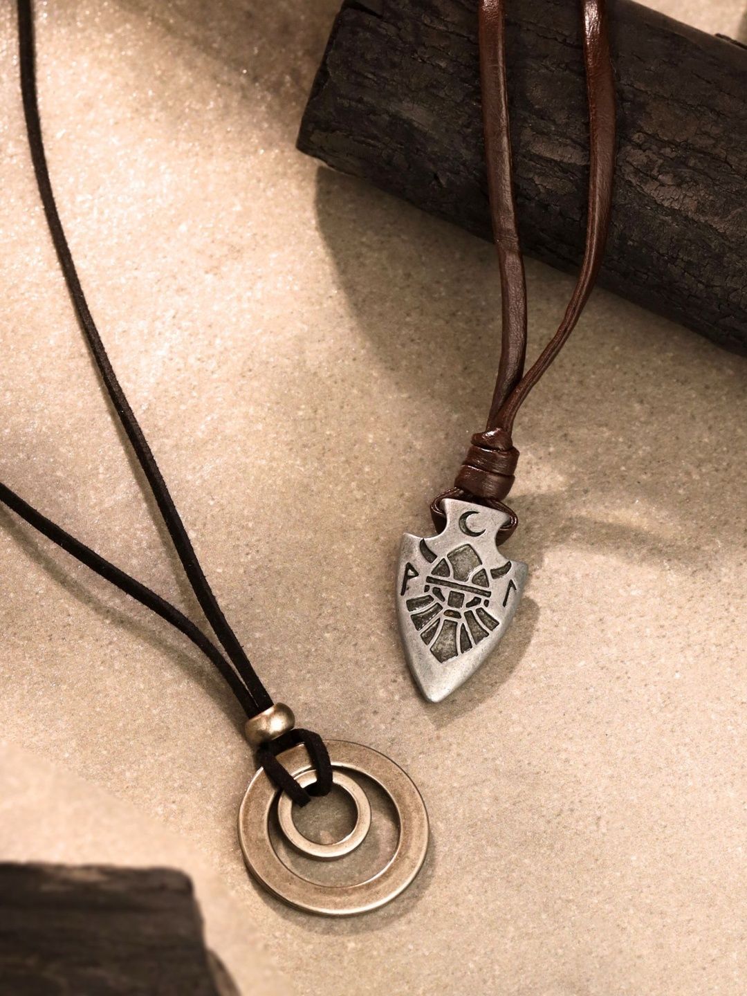 Qiroko Set Of 2 Men Antique Chains