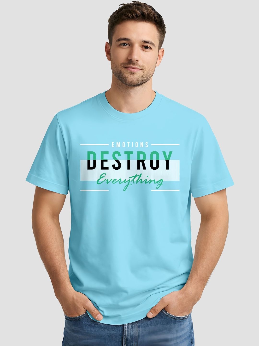Enciger Men Typography Printed T-shirt