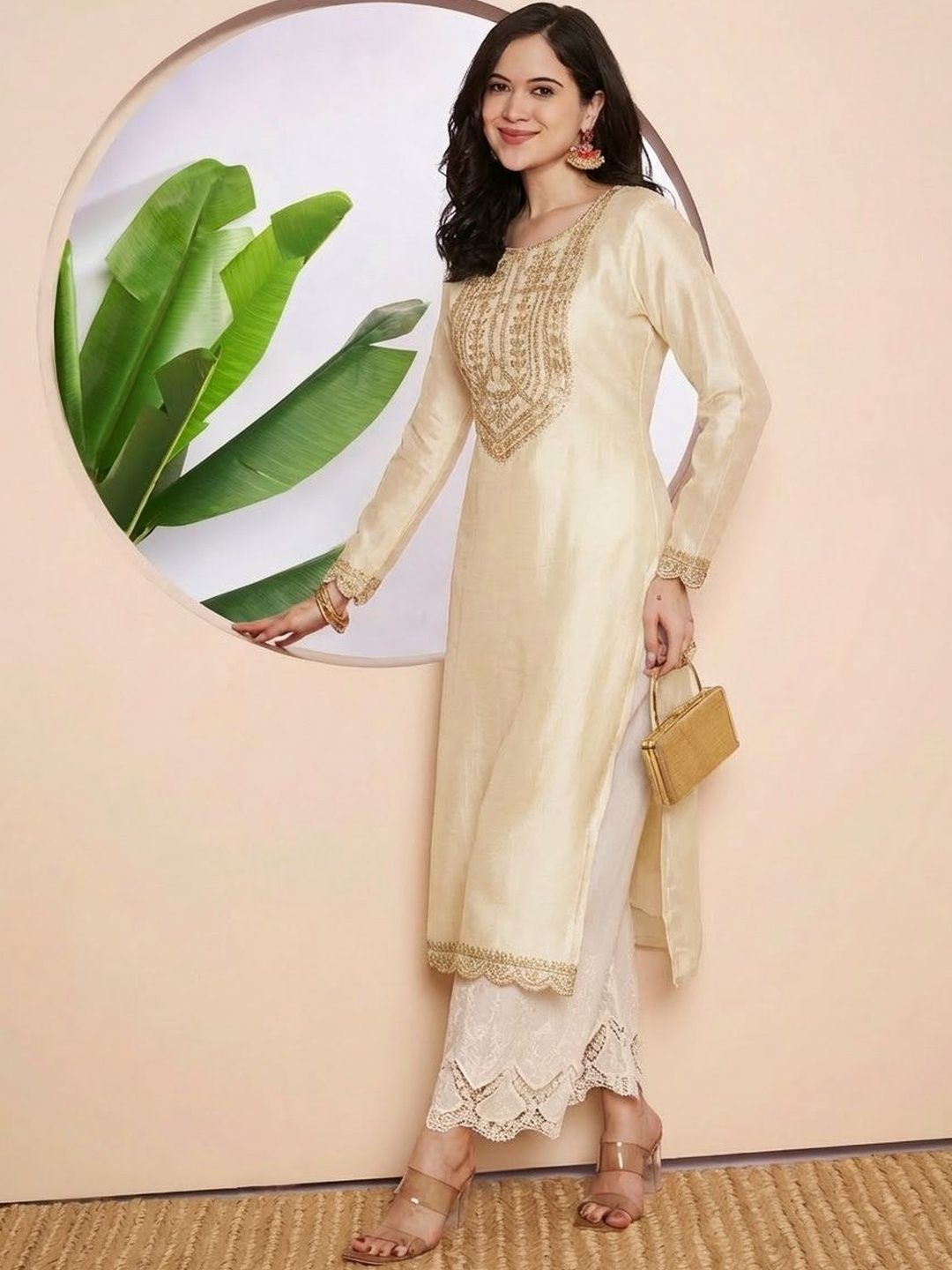 rarethread Women Floral Kurta