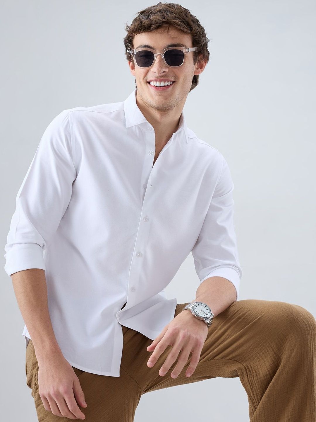 VASTRADO Men Classic Slim Fit Casual Shirt