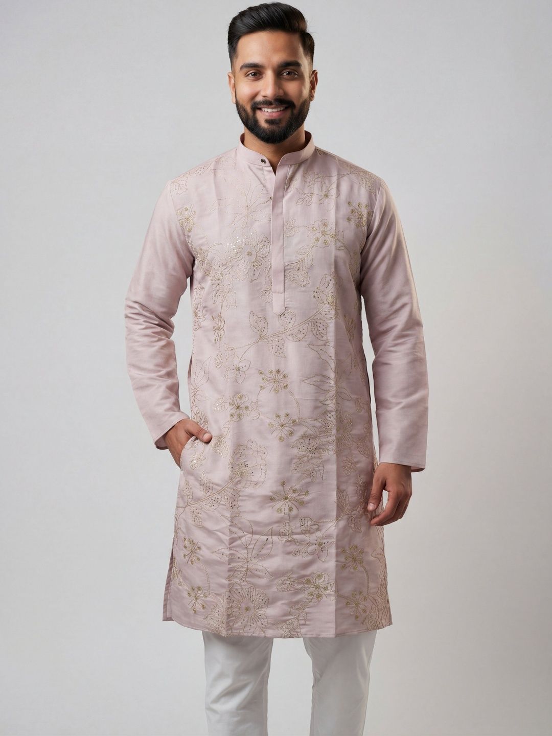 Anouk Mirage Men Embroidered Thread Work Kurta
