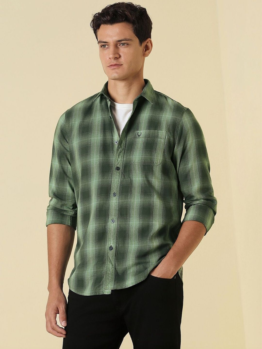 Allen Solly Allen Solly Men Gingham Checks Checked Casual Shirt