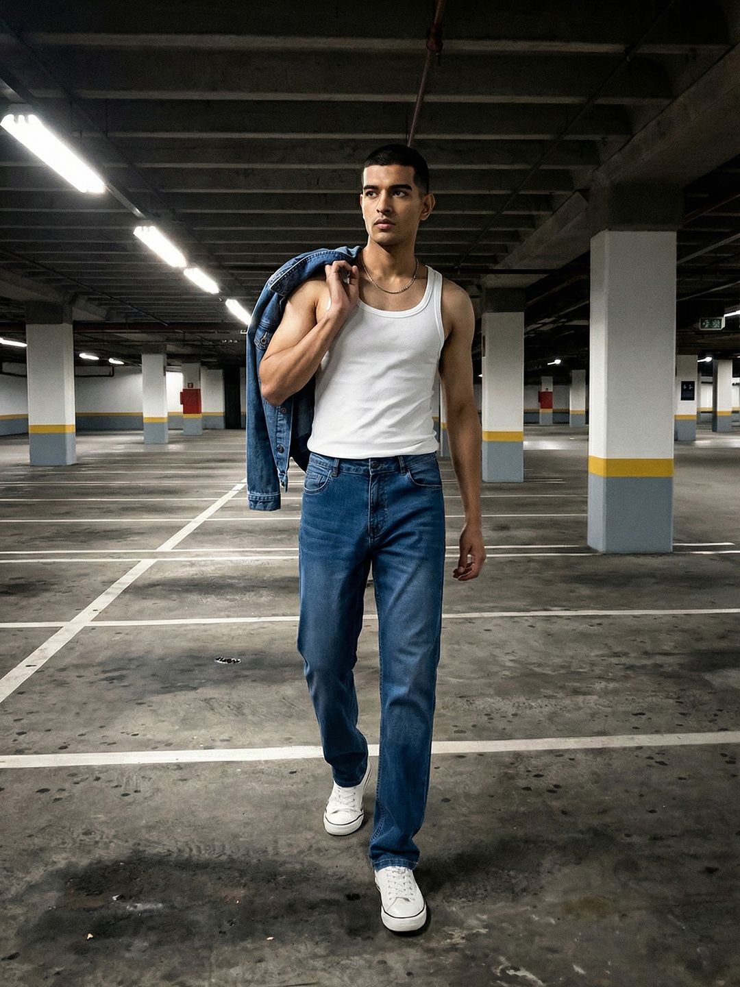 The Roadster Life Co. Men Mid-Rise Light Fade Relaxed Fit Stretchable Jeans
