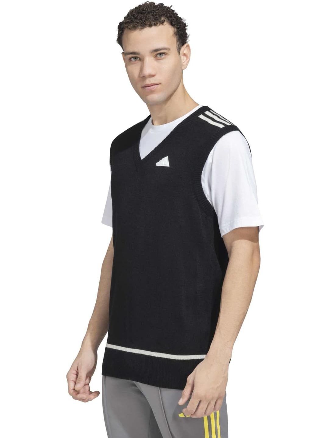 ADIDAS ADI 3T SWEA VEST V-Neck Sweater
