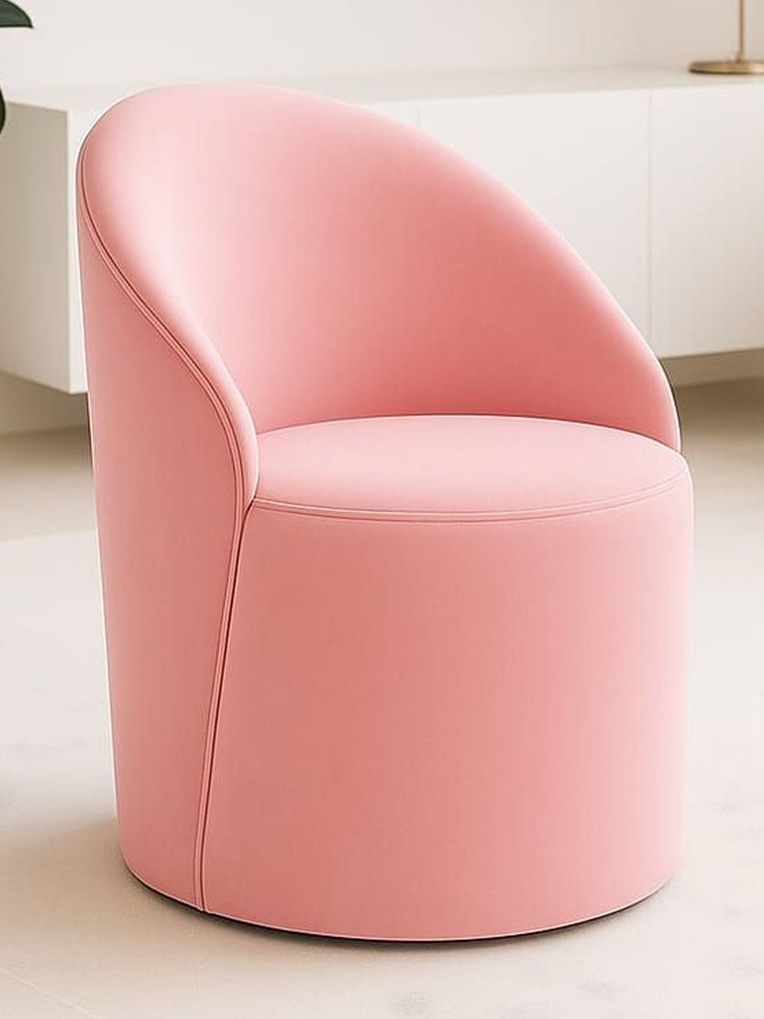JAICO Pink Round Ottomans