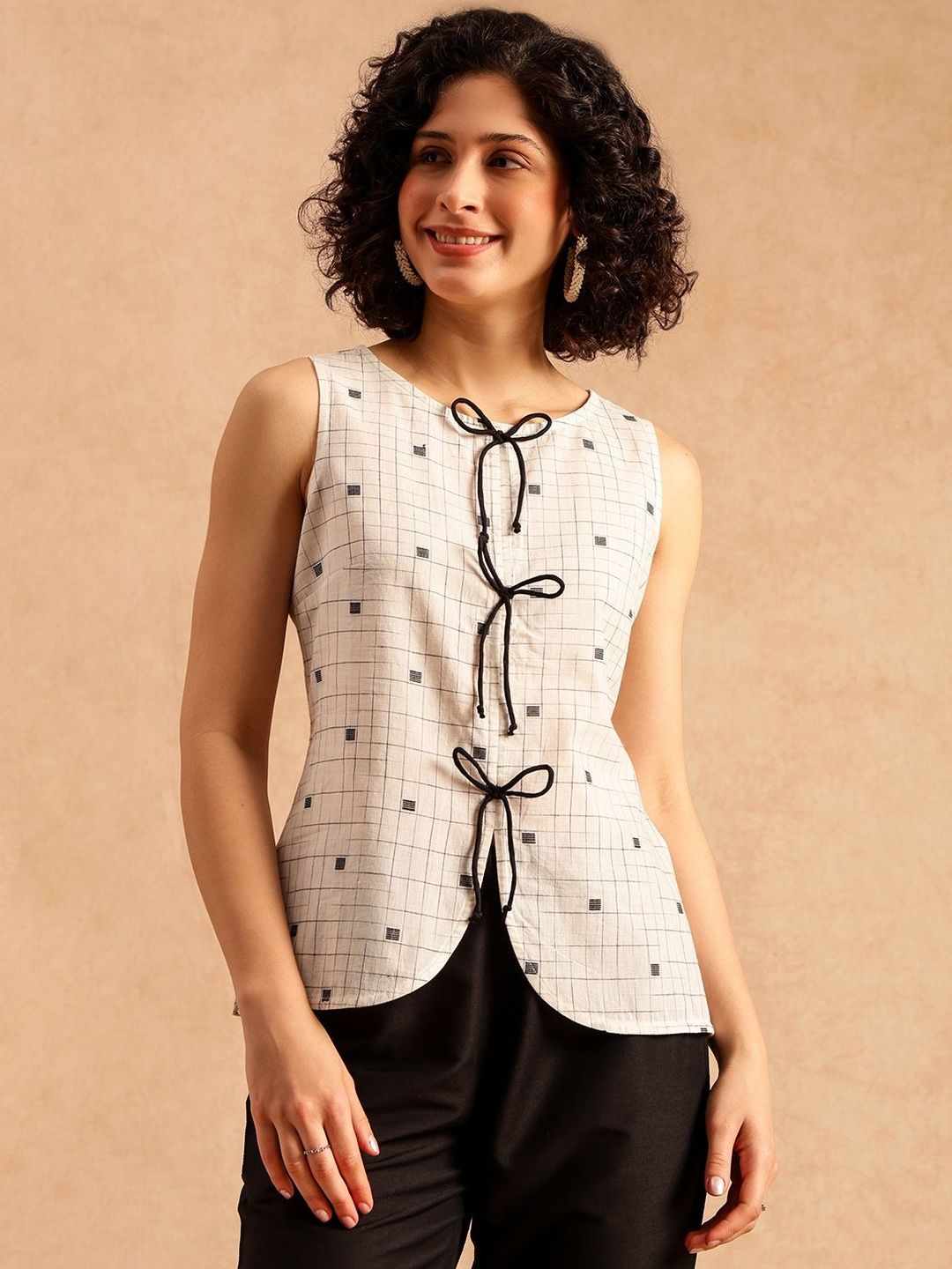 トップス anuke Backopen Check Tops anuke（アンヌーク） SALE30%OFF