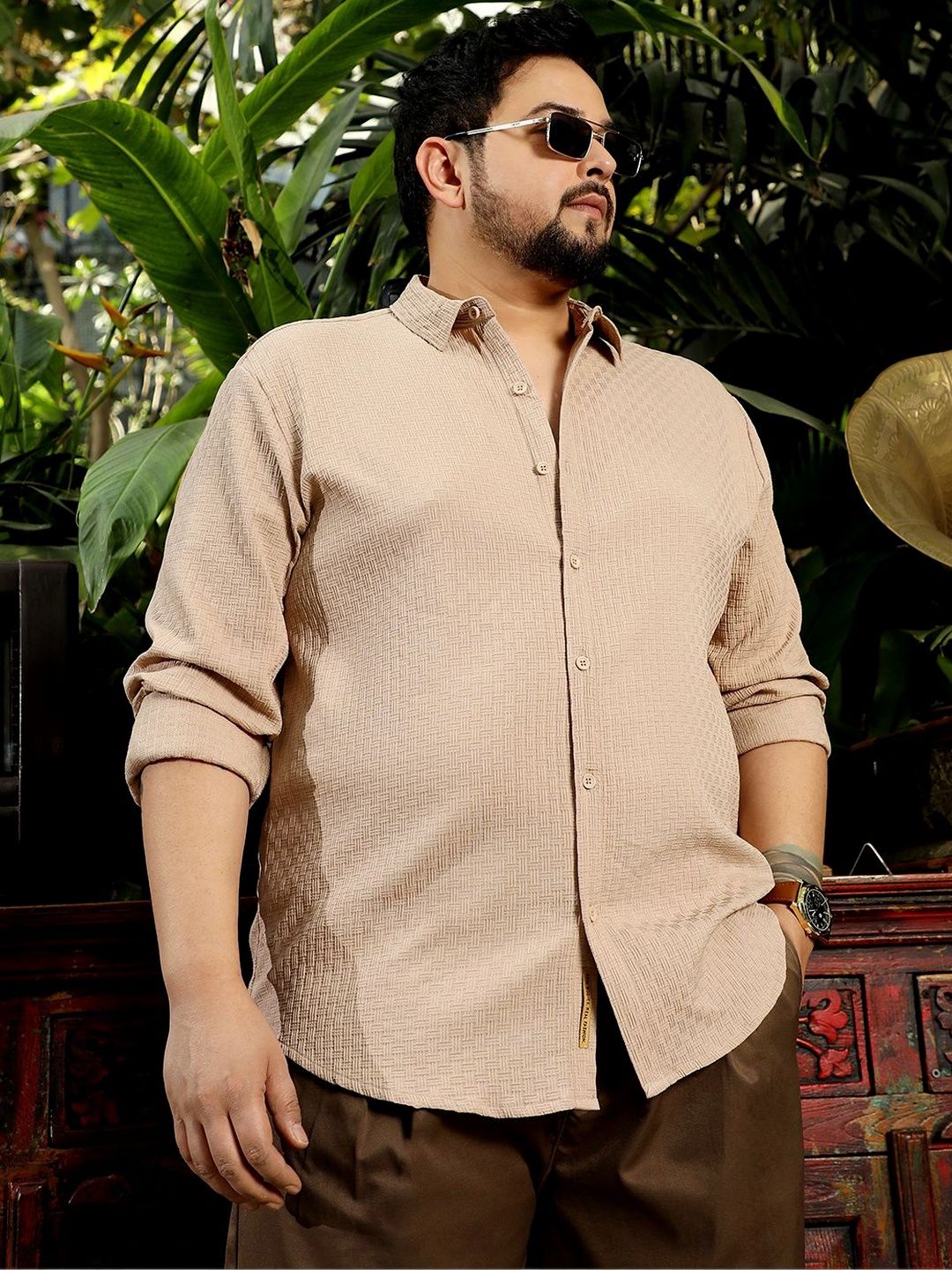 Instafab Plus Men Standard Casual Shirt