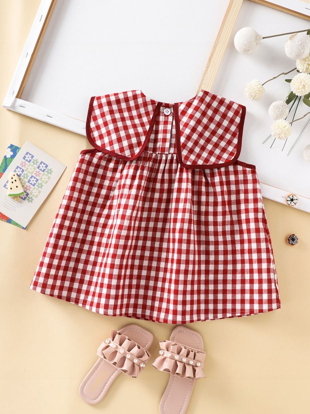 Red Check Na Dresses - Buy Red Check Na Dresses online in India