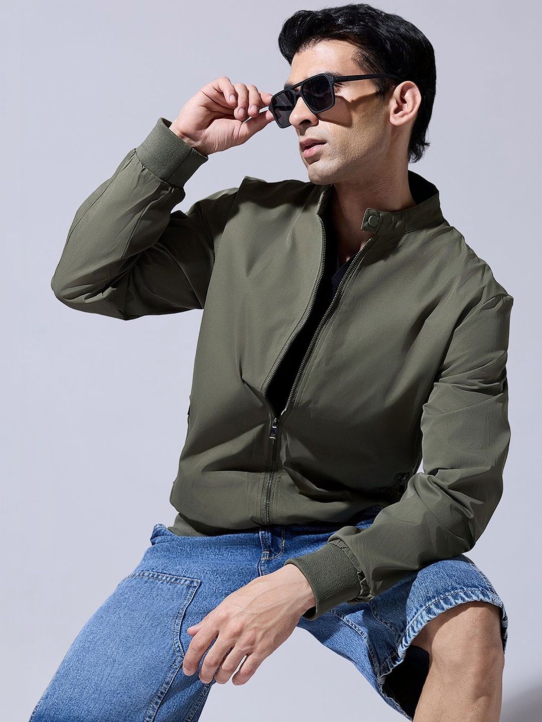 SHOWOFFFF Men Lightweight Outdoor Bomber Jacket