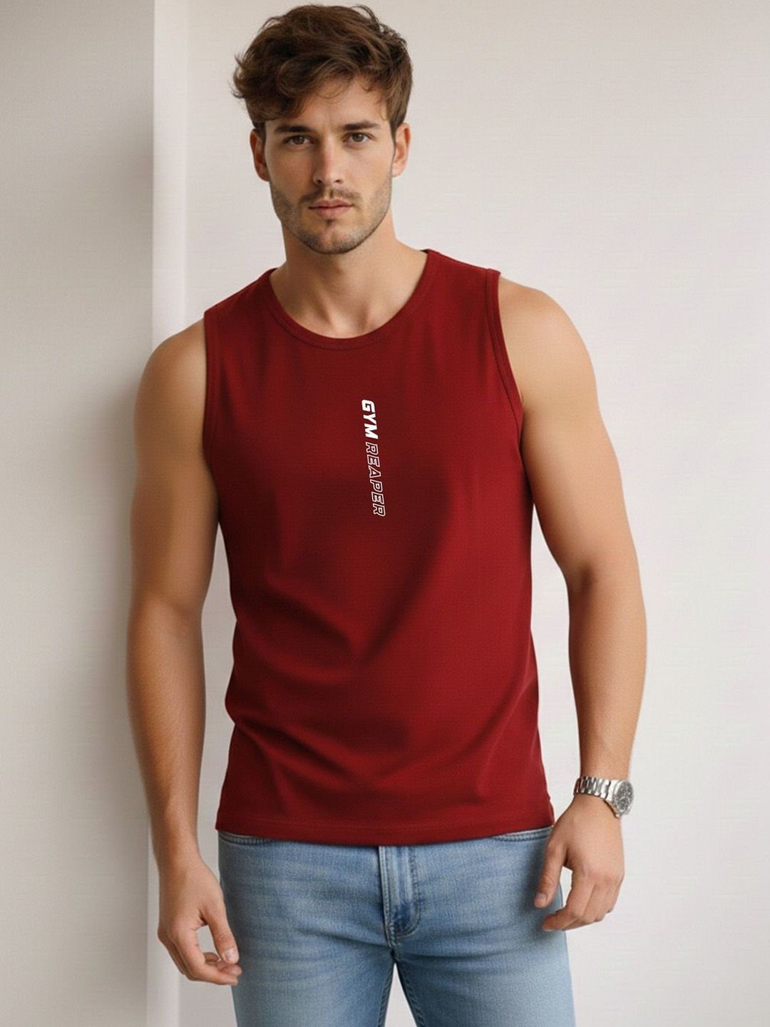 SLOWLORIS Printed Assorted Cotton Gym Vest