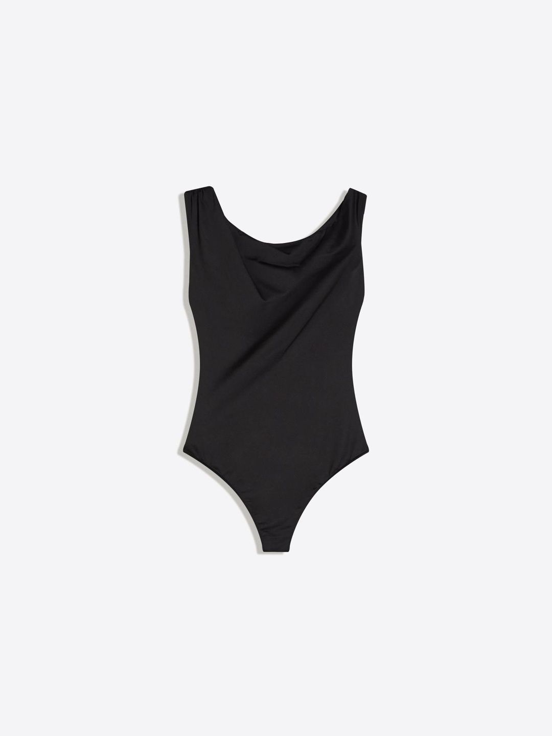 Asymmetric ruched strap body