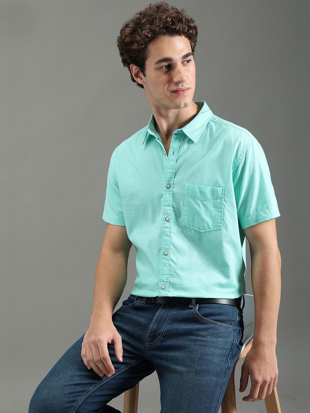 Buy Pepe Jeans Men Spread Collar Vertical Striped Cotton Casual