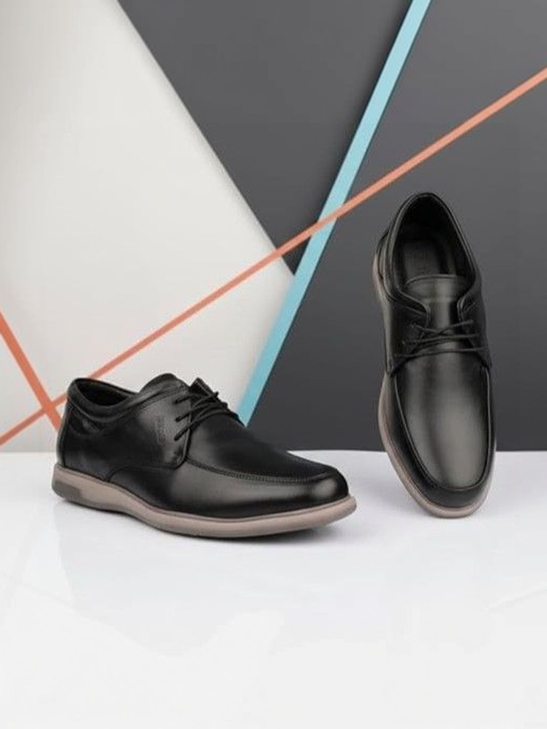 FOR-B Men Leather Formal Derbys