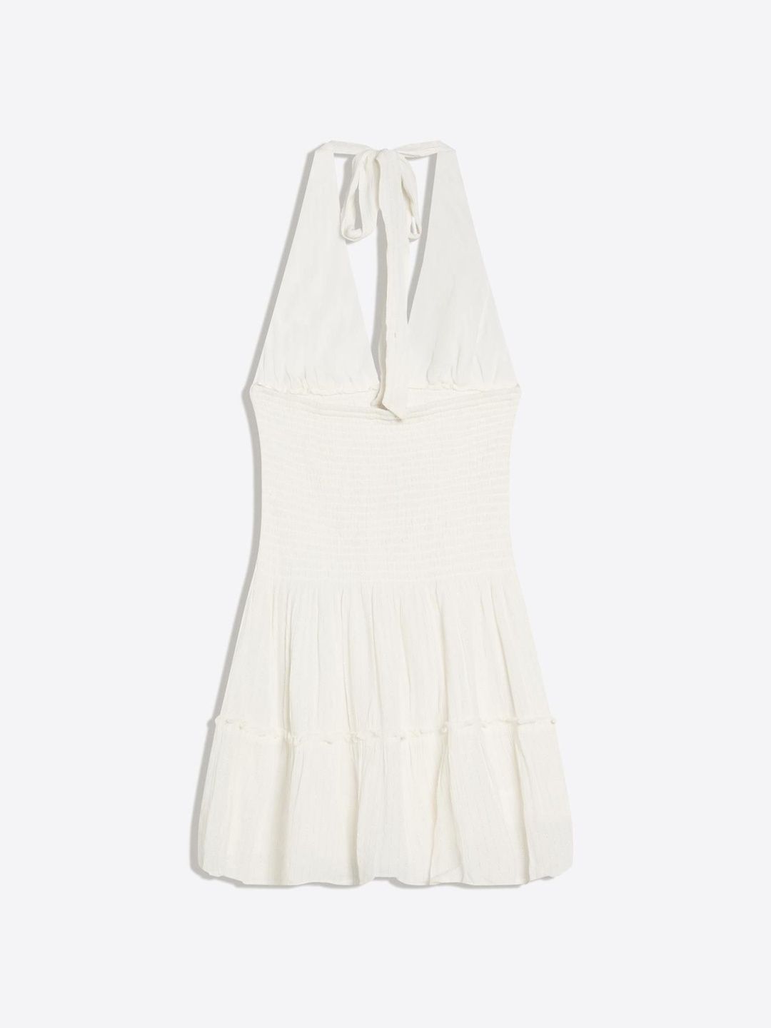 Shimmery ruffled mini dress